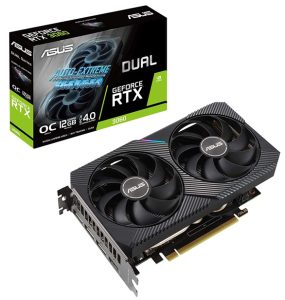 کارت گرافیک ایسوس مدل Dual GeForce RTX 3060 OC Editionحافظه 12 گیگابایت