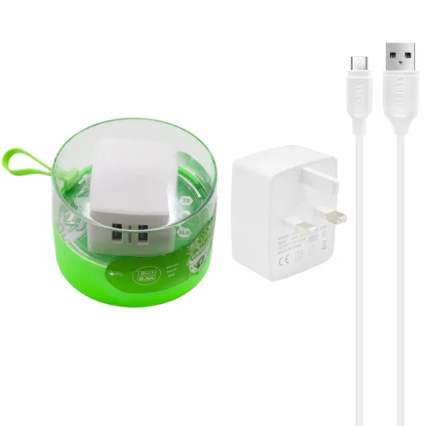 شارژر دیواری  جرلاکس مدل GA-20 به همراه کابل شارژ micro usb