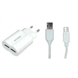 شارژر دیواری جرلاکس مدل GA-06 به همراه کابل تبدیل USB-C