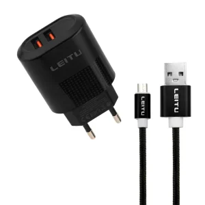 شارژر دیواری 15وات لیتو مدل LH-31 به همراه کابل تبدیل MicroUSB