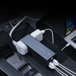 مبدل برق اینورتر و فندکی خودرو 300 وات پاورولوژی مدل PWCUQC038