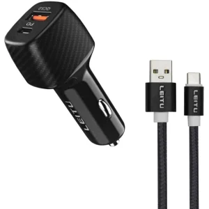 شارژر فندکی LC-C22 لیتو همراه کابل Micro-USB