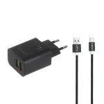 شارژر دیواری لیتو مدل LH-11 به همراه کابل تبدیل USB-C