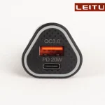 شارژر فندکی لیتو مدل LC-C14 به همراه کابل USB-C