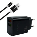 شارژر دیواری لیتو مدل LH - 11 به همراه کابل تبدیل MICROUSB