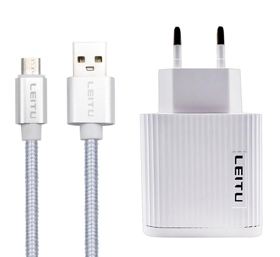 شارژر دیواری لیتو مدل LH-6 به همراه کابل Micro USB