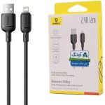 کابل شارژ لایتنینگ بیسوس مدل  Silky  طول 1 متر