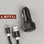 شارژر فندکی لیتو مدل LC-C18 به همراه کابل تبدیل MICRO USB
