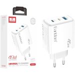 شارژر دیواری 45 وات ارلدام ES-EU52 QC3.0 PD3.0 3A