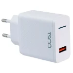 شارژر دیواری 18 وات تسکو مدل TTC 64 به همراه کابل USB-C
