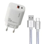 شارژر دیواری لیتو مدل LH-23 به همراه کابل تبدیل  USB-C