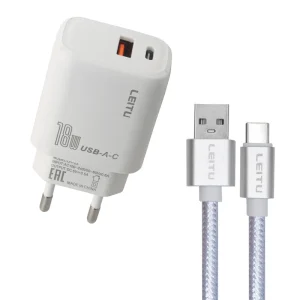 شارژر دیواری لیتو مدل LH-23 به همراه کابل تبدیل  USB-C