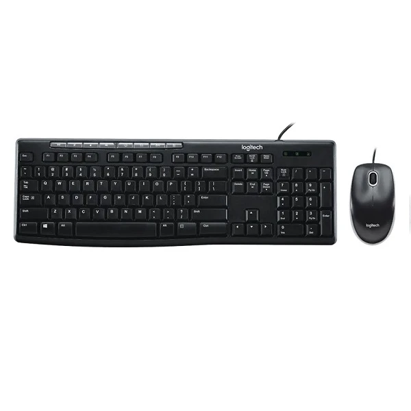 کیبورد و ماوس با سیم  لاجیتک مدل MK200