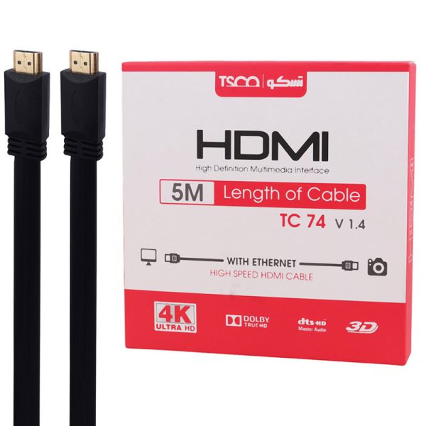 کابل HDMI تسکو مدل TC 74 به طول 5 متر