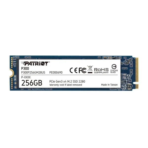 ssd اینترنال M.2 برند پتریوت مدل P300 ظرفیت 256 گیگابایت