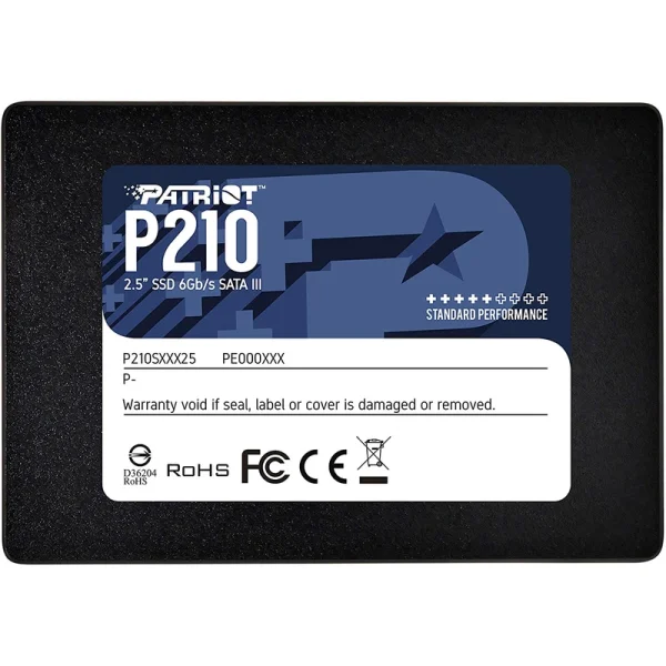 ssd اینترنال SATA برند پتریوت مدل P210 ظرفیت 128 گیگابایت